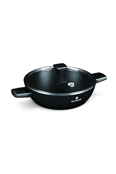 Berlinger Low Pot with Lid Berlinger, 28 cm, Forged Aluminum, Matte Black