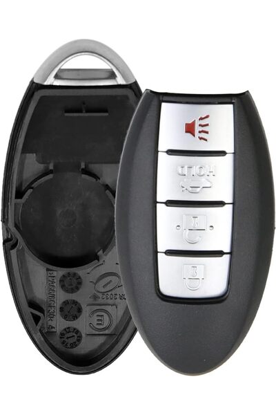 Generic uxcell 4 Buttons Uncut Insert Key Fob Remote Control Case Shell Repla...