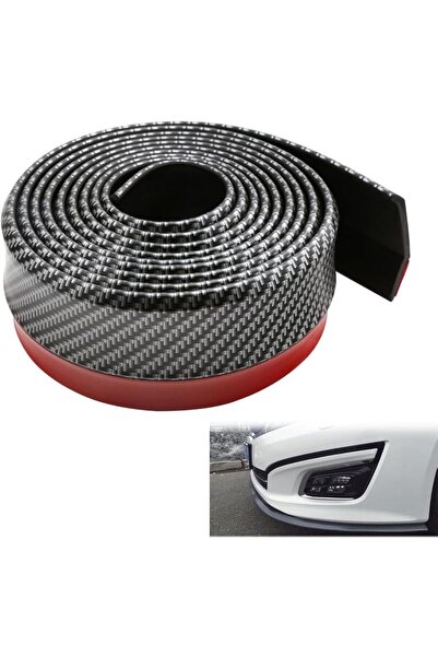 Generic واقي مصد أمامي من ألياف الكربون من M&J، واقي مصد سيارة عالمي، ملصقات ...