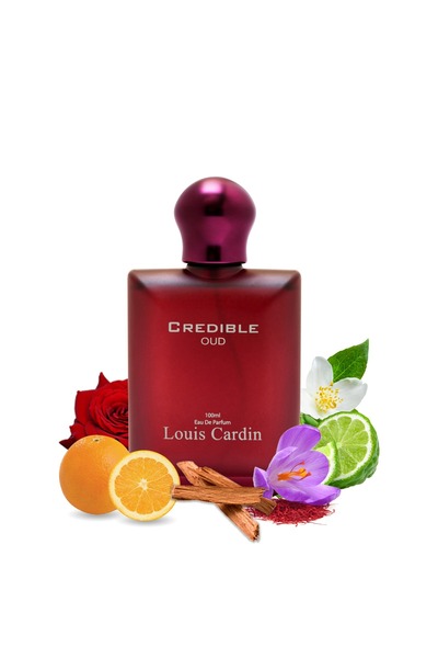 Louis Cardin عطر كريديبل عود للرجال - ماء عطر، 100 مل، يدوم حتى 96 ساعة، ثبات...