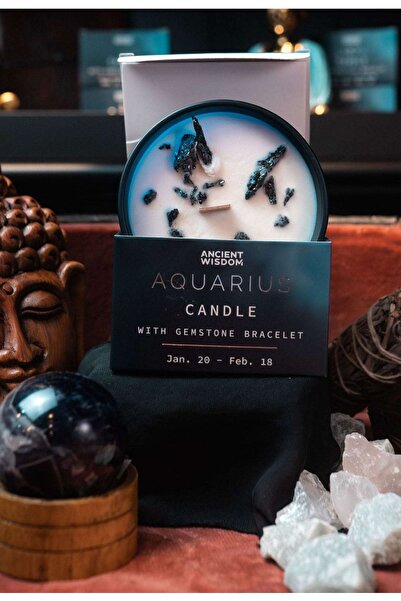 Namaruna Brățară cu lumânare de cristal și pietre prețioase pentru Vărsător