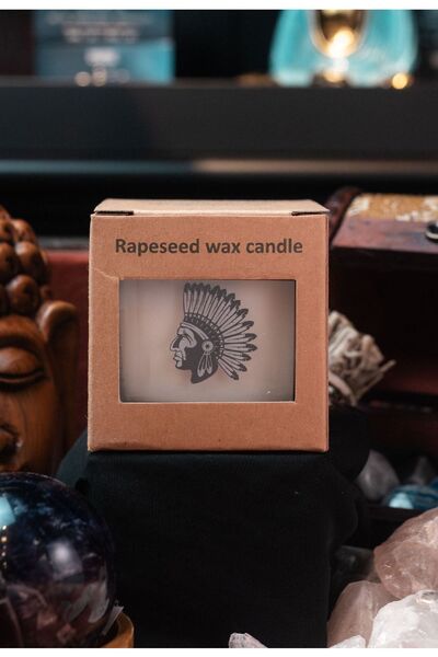 Namaruna Lumânare din ceară de rapiță cu parfum de salvie albă — ±260g