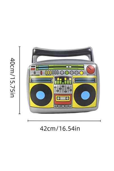 Choice قطعة واحدة 45×40 سم، راديو قابل للنفخ، ميكروفونات قابلة للنفخ، ديكورات...