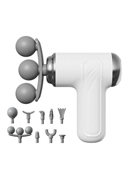 Türkiye مسدس تدليك متعدد الرؤوس ثلاثي النقاط للأنسجة الضامة، يتميز بقوة قرع ع...