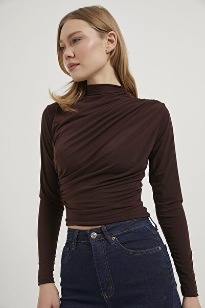 Arma Life Armalife 1806 high neck drapey flexible women's blouse