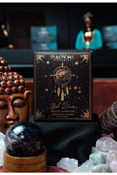 Namaruna Lumânare de manifestare Boho Dreams cu capac — 200 g