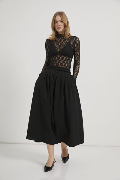 Arma Life Armalife 1644 Stand-Up Collar Lace Women's Blouse