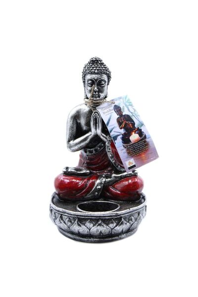 Namaruna Sfeșnic Buddha - Roșu - Mediu