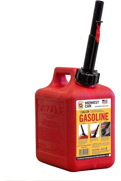 Generic Quick-Flow Spout Midwest Can 1210 Auto Shut Off Gasoline Can - 1 Gallon