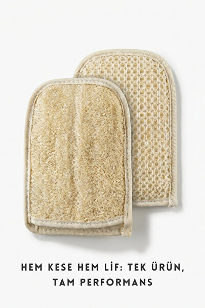 erba Doğal Kabak Lifi Eldiven Kese - Arındırıcı ve Canlandırıcı Banyo Eldiveni