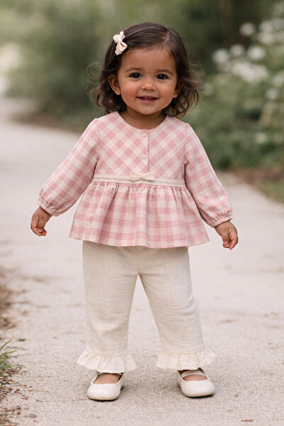 limebabies Girl - Boy Baby Natural Seasonal Sensitive Linen Cotton Double Set...