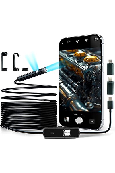 Generic كاميرا منظار داخلي بعدستين، مناظير داخلية شبه صلبة بدقة 1980 بكسل مزو...