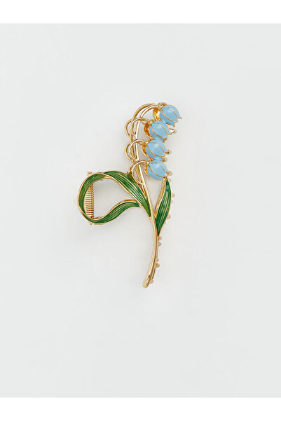 LC Waikiki Shining Store'dan Işıltılı Seçimler Çiçek Figürlü Kadın Mandal Toka