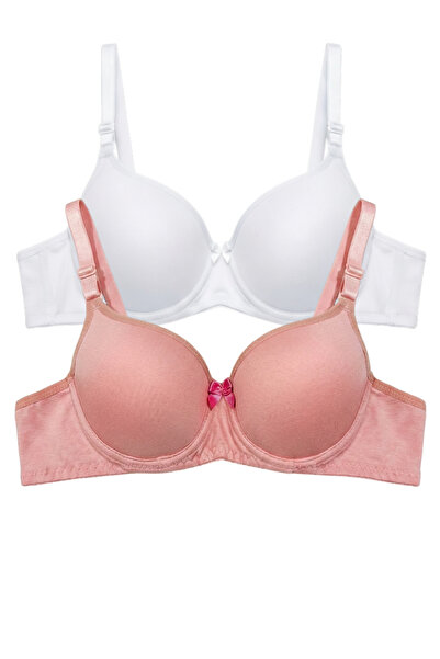 Laperissa Unpadded Underwire Comfort Bra with Pads/Inserts, Double Set, Ice W...