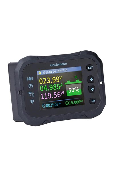 Generic جهاز مراقبة بطارية Jectse بتقنية الواي فاي مع محول، 10-100 فولت 0-50 ...