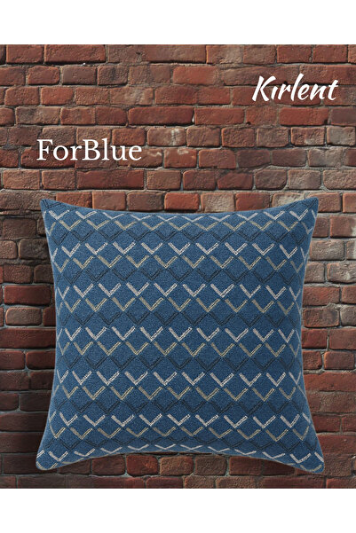 NeFizzDoğa Forblue Decorative Throw Pillow Cover |   Modern Patterned |   Hid...