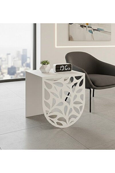 ATS İK Tasarım Lazer Aura Leaf Şık Sehpa Tasarımı