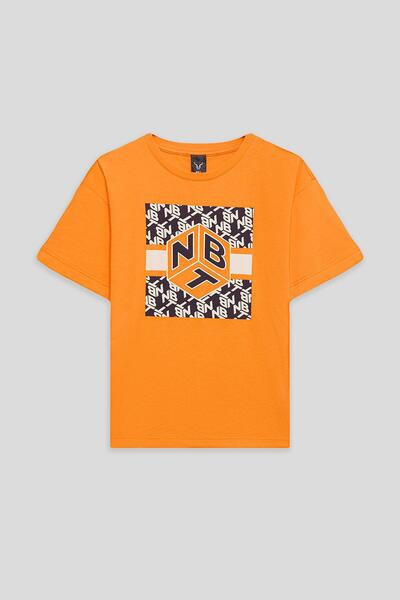 NBT JEANS Πορτοκαλί μπλουζάκι για αγόρια από το BG Store