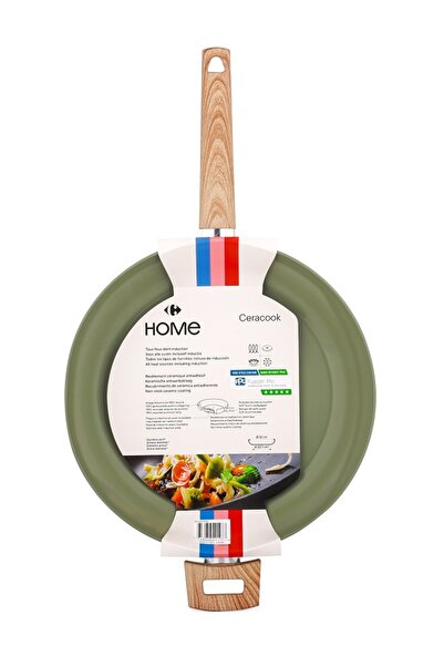 Carrefour Home Carrefour Home ceramic coated frying pan, aluminum, 32x5.8 cm,...