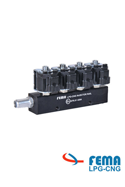 FEMA LPG CNG LPG-CNG Injector Rail 4-Cylinder 3 Ohm
