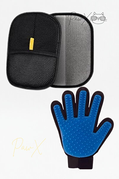 PawX Kedi Köpek Tüy Toplama Eldiveni Çift Taraflı Statik Tüy Toplama Eldiveni...
