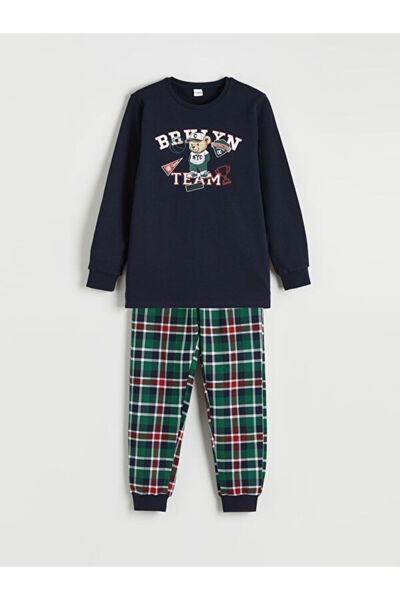 LC Waikiki Sparkling Choices from Shining Store Bear Teddy Printed Boys' Paja...