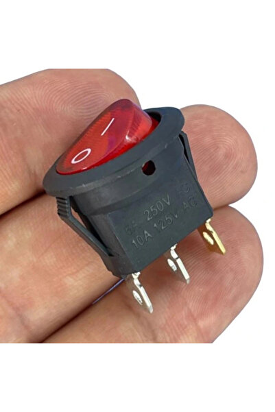Swion IC-131-0 Mini Yuvarlak Işıklı Anahtar 220V 3P