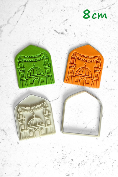 WE3D قالب تشكيل الكوكيز والحلويات والبوليمر والسيراميك والمعجون - 8 سم - بتصم...