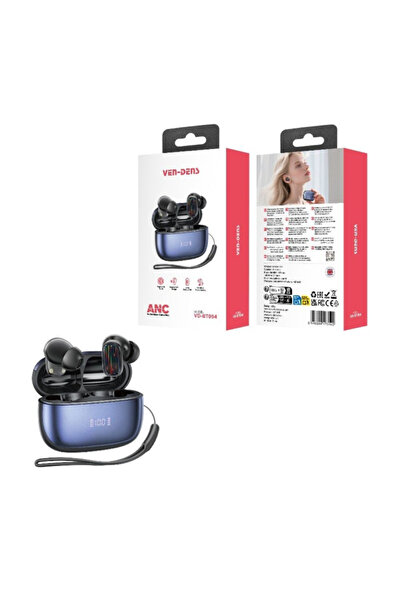 VEN-DENS سماعات أذن لاسلكية حقيقية بتقنية بلوتوث VD-BT054 مع خاصية إلغاء الضو...
