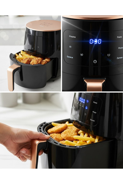 AyrStore Büyük Kapasiteli Air Fryer Aile Boyu Pişirme Ve Kolay Temizlik