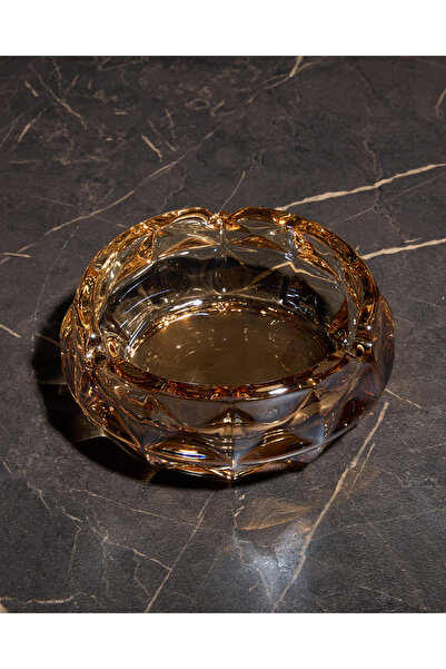 ofisbura Essence Smoke Crystal Ashtray |   Smoked Glass |   Desktop Decor
