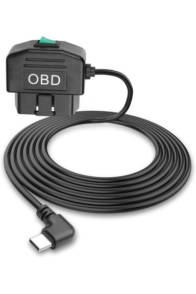 Generic Cable for OBD to USB Type-C Camera Power Cable, 90 Right Angle Wired ...