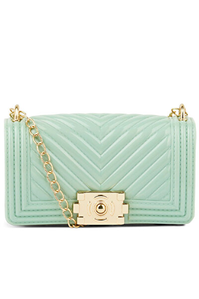 london Rag Women Mint Jelly Quilt Pattern Sling Bag