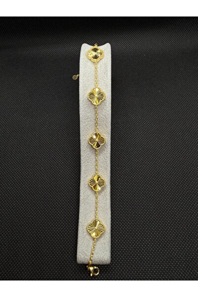 Çarşı Van Cleef Altın Rengi 925 Ayar Gümüş Bileklik