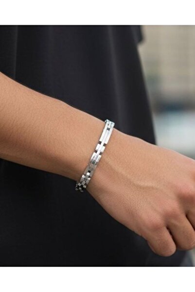 Lunays Stainless Steel Role Model Men's Silver Color Bracelet