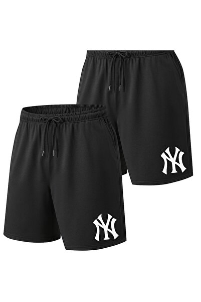 Eşofmancım Unisex 2 Pieces Printed Summer Short Shorts