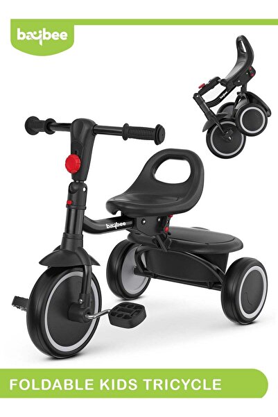 BAYBEE 2 in 1 Tricycle for Kids with Rear Storage Basket & 3 Wheels Baby Tric...