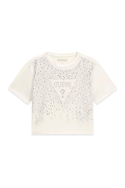 Guess BG Store Kız Çocuk Beyaz Tshirt