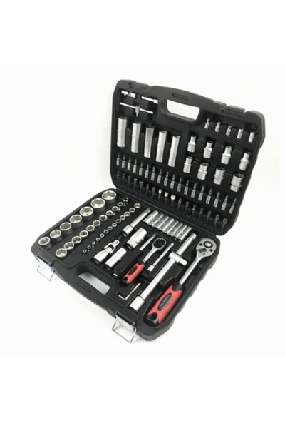 Breckner Professional Tool Set, 108 Pieces from Chrome Vanadium, Tubular, Aut...