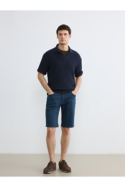 LC Waikiki Ανδρικό τζιν σορτς Indigo Standard Fit