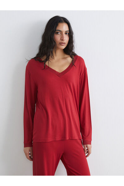 LC Waikiki Özmarka New Season V-Neck Women's Pajama Set