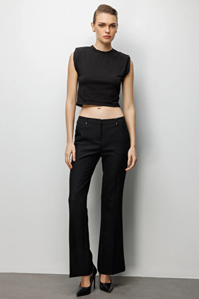 Ekol Yüksek Bel İspanyol Paça Pantolon 4004
