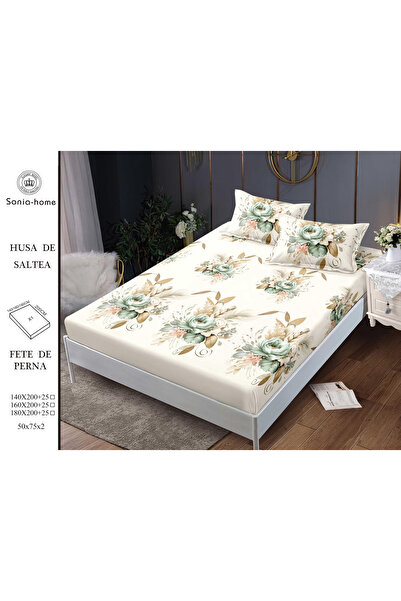 FIONNA.RO Stretchy Duvet Cover and Pillowcases Made of Finet 140x200cm - Crea...