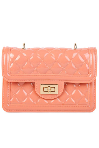 london Rag Women Pink Jelly Quilted Sling Bag