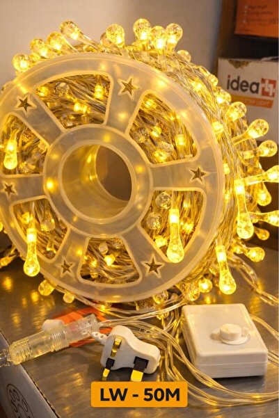 Nerfa حبل 50 متر 500 لمبه اخضر زينة اليوم الوطني السعودي