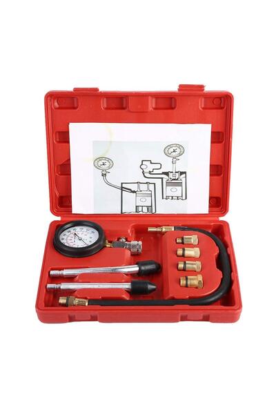 Generic Petrol Gas Engine Cylinder Pressure Gauge, Diagnostics Tool with Adap...