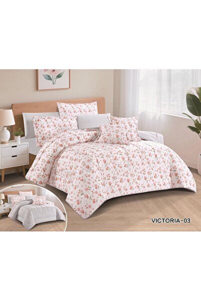 Red Rose Summer single and twin bed sheet set, 5 pieces, Cushion floral patte...