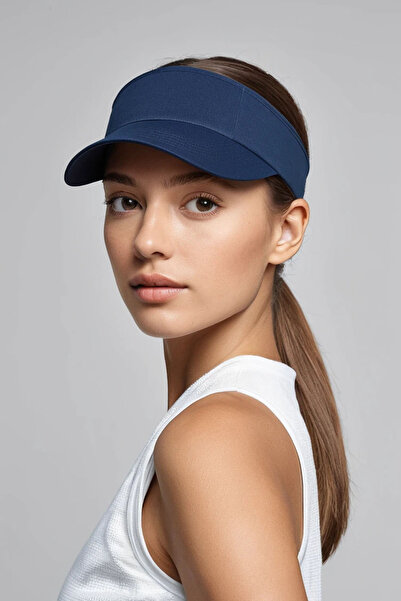 Belifanti Collection قبعة واقية من الشمس للتنس باللون الأزرق الداكن، قابلة لل...