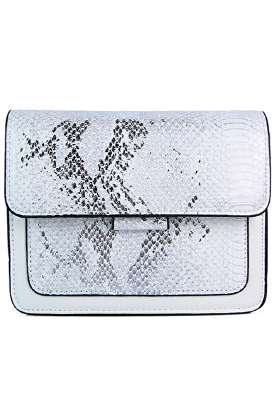london Rag Women Reptile Print White Slingbag