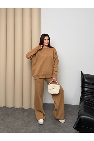 ikomteks Basic Casual Knitwear Double Set